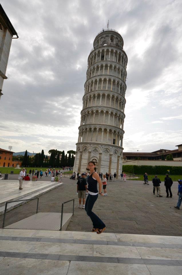 Cecilia enjoying her travels; Pisa, Italy Cecilia enjoying her travels; Pisa, Italy