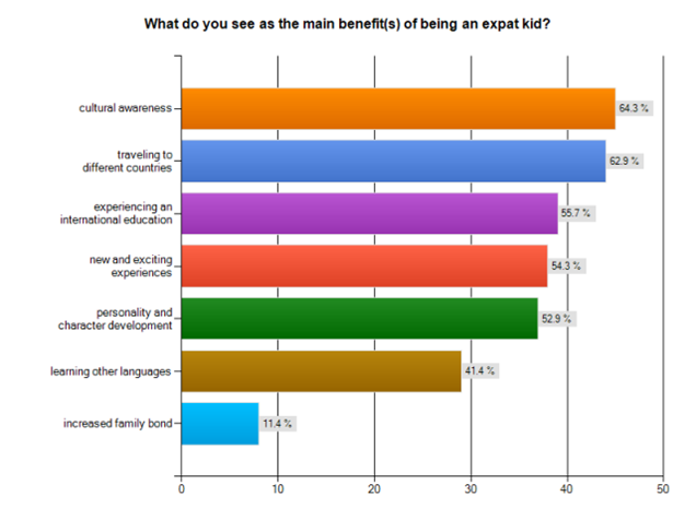 Chart benefits of expat posting kids perspective